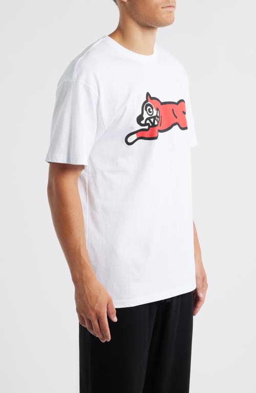 Icecream Mens White Running Dog Graphic-print Cotton-jersey T-shirt In White