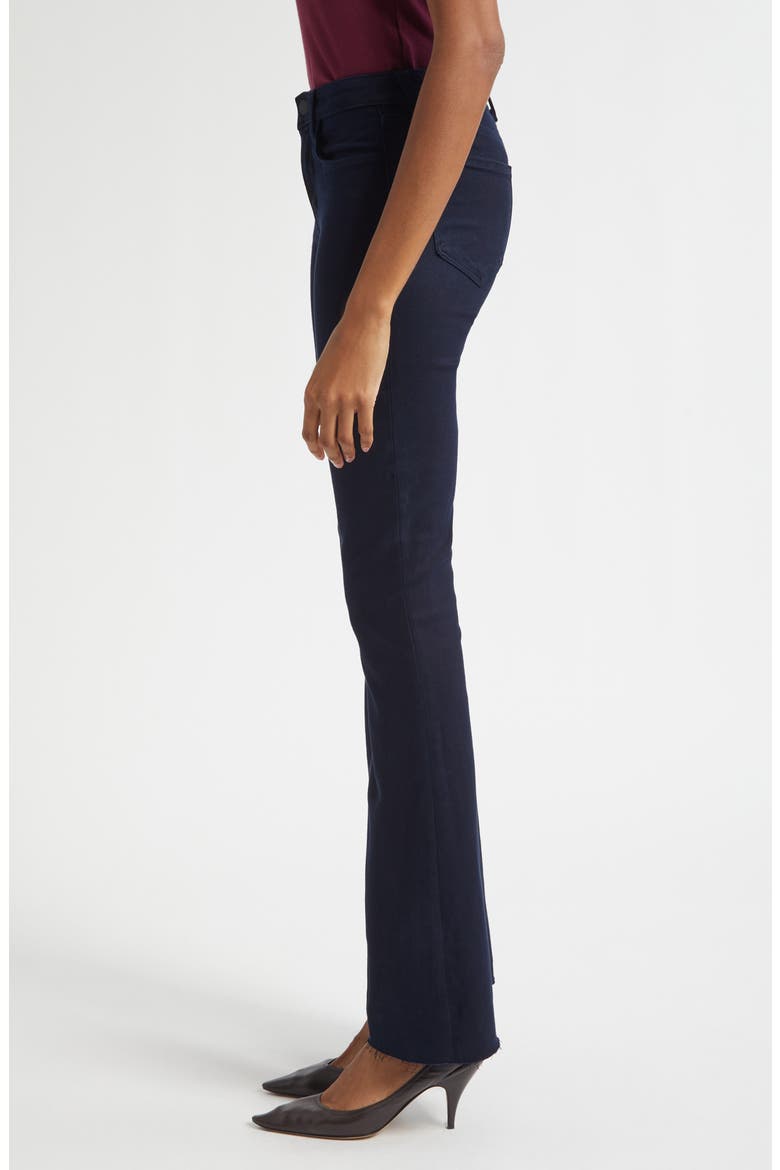 Ruth High Waist Raw Hem Straight Leg Jeans, Alternate, color, METRO