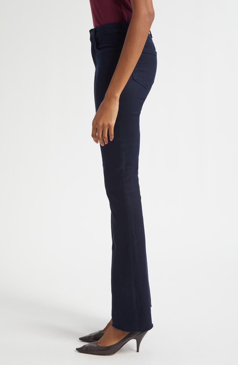 L'AGENCE Ruth High Waist Raw Hem Straight Leg Jeans, Alternate, color, Metro