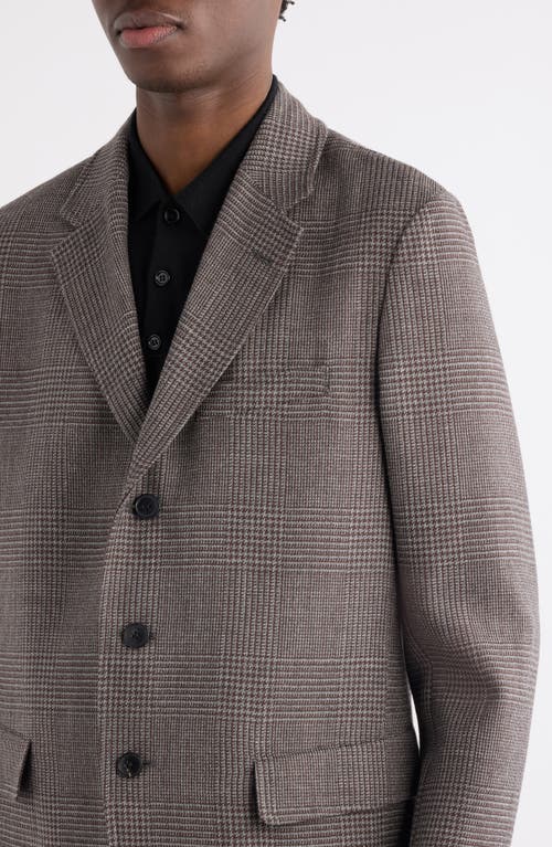 Dries Van Noten Bilbo Glen Plaid Wool Sport Coat In Gray