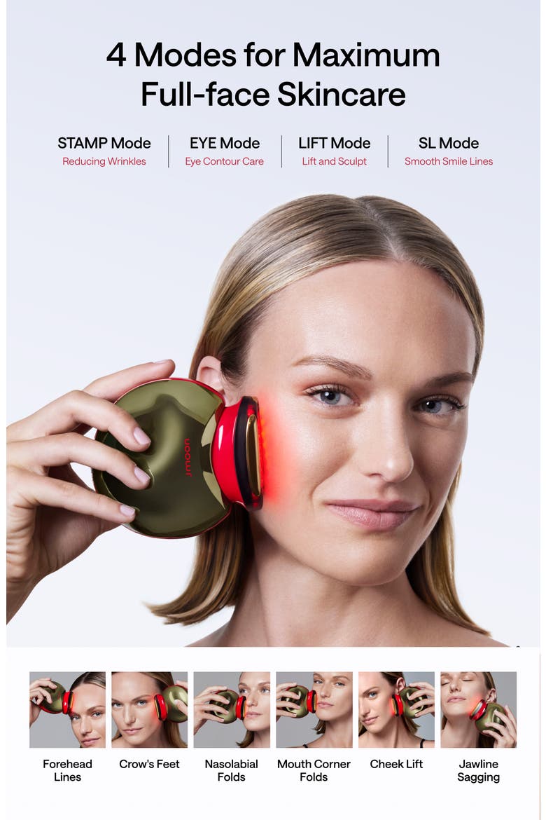 JMOON by Ulike UCollagen+ Microcurrent + LED Light Therapy Device, Alternate, color, UCOLLAGEN / RED
