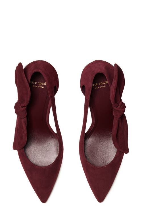 Kate Spade New York Bunnie Pointed Toe Pump In Burgundy
