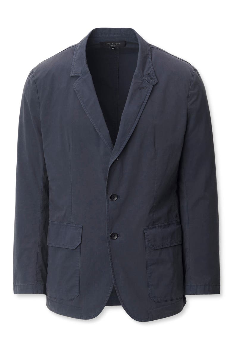 Vincent Paper Cotton Blend Blazer, Alternate, color, NAVY
