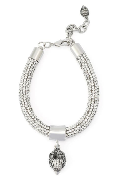 Pavé Rope Pendant Bracelet