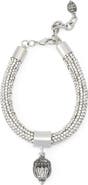 Kurt Geiger London Pavé Rope Pendant Bracelet