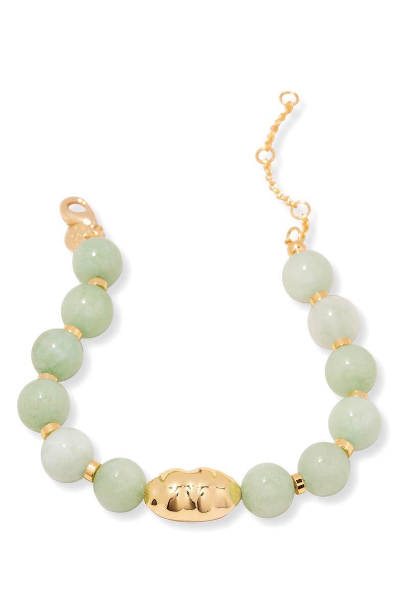 Brook and York Cora Beaded Jade Bracelet, Alternate, color, Gold/ Jade