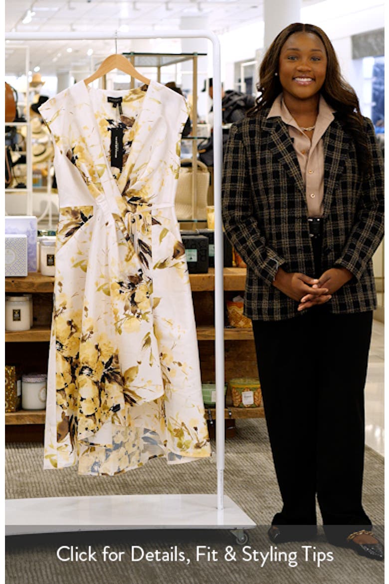 Floral Tiered Wrap Dress video