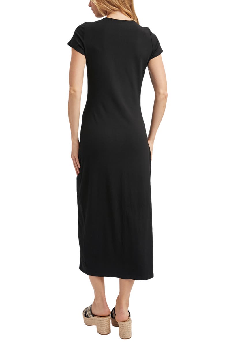 WISHLIST Basic Maxi T-Shirt Dress, Alternate, color, Black