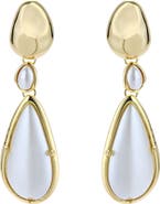 Petit Moments Saffron Imitation Pearl Drop Earrings