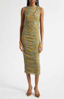 Otessa Floral Print Sleeveless Dress