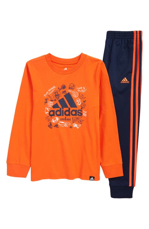 Kids' Cotton Graphic Tee & Joggers Set