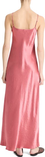 Hammered Satin Maxi Slipdress