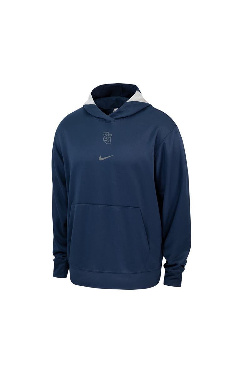 Nike Men's Nike Navy St. John's Red Storm Basketball Spotlight Performance Pullover Hoodie, Alternate, color, 