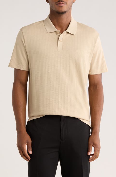 Short Sleeve Jacquard Polo