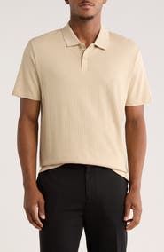 Calvin Klein Short Sleeve Jacquard Polo