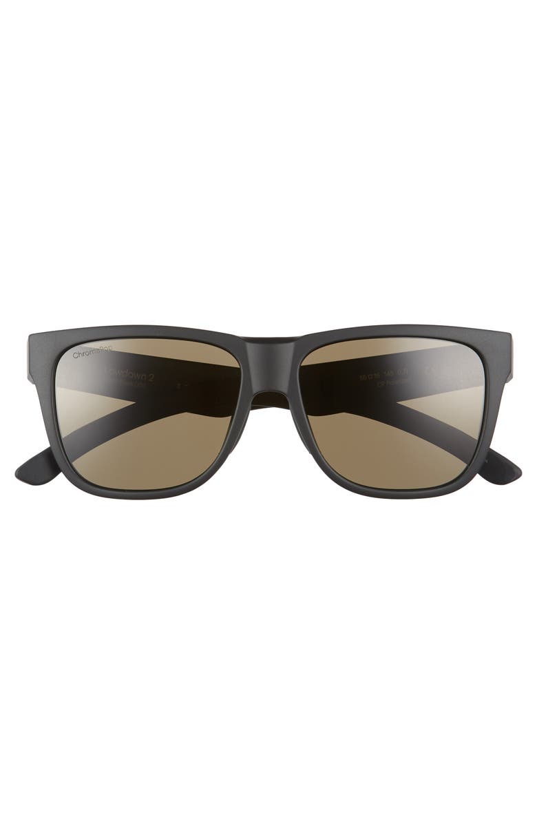 Smith Lowdown 2 55mm ChromaPop<sup>™</sup> Polarized Square Sunglasses, Alternate, color, Matte Black
