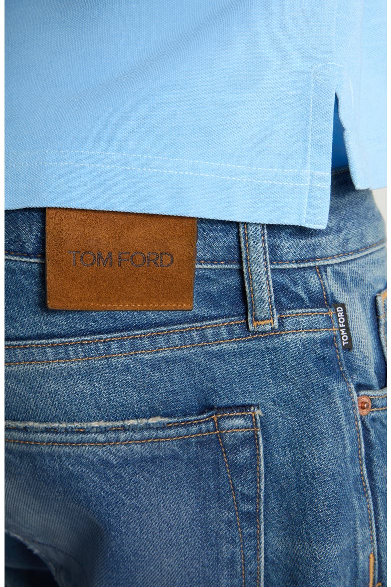 Selvedge Straight Fit Jeans, Alternate, color, HB523 STRONG HIGH/ LOW BLUE