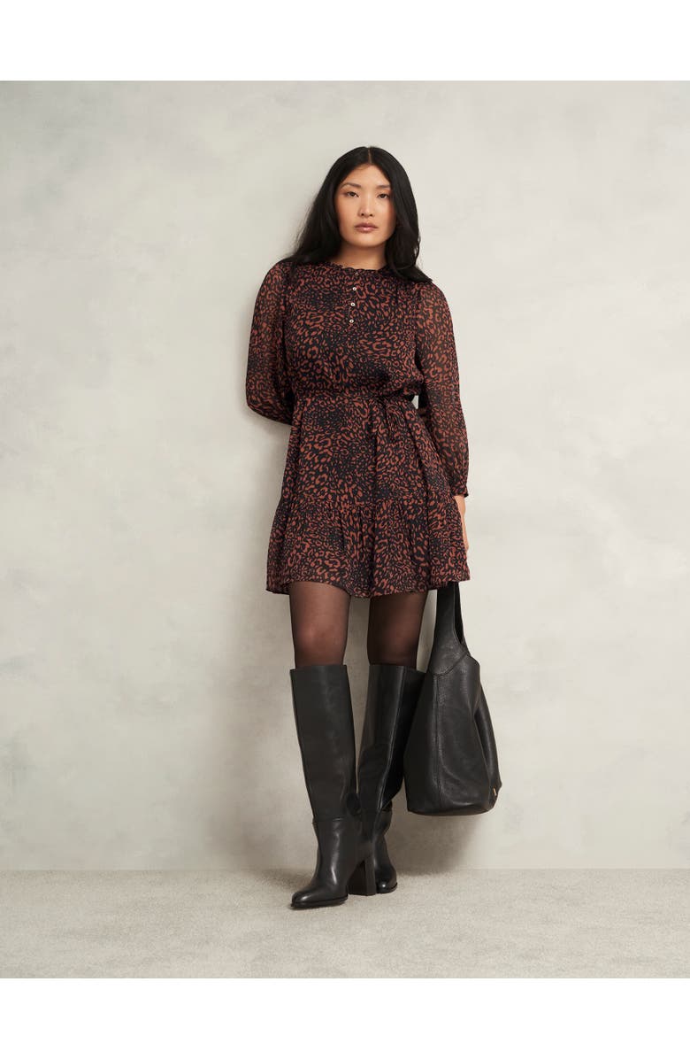 HOBBS LONDON Monikah Dress, Alternate, color, Black Copper