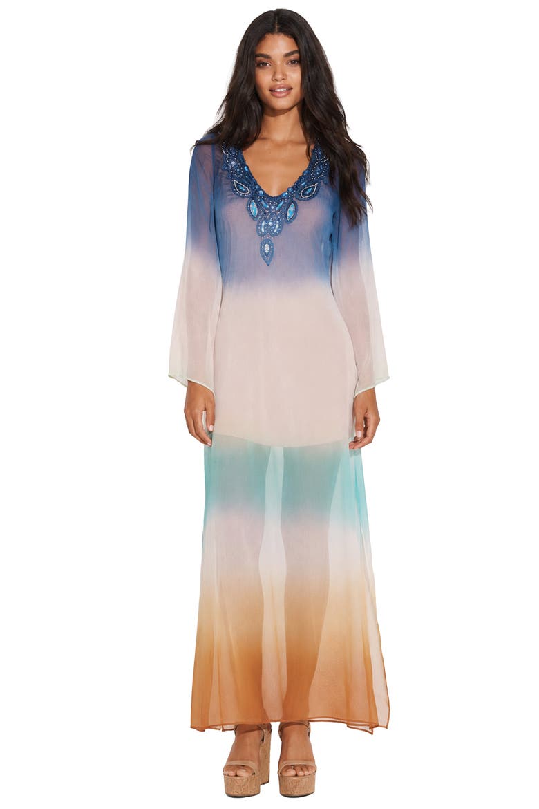 Ophelia Dress, Main, color, Multi - Sunset Ombre