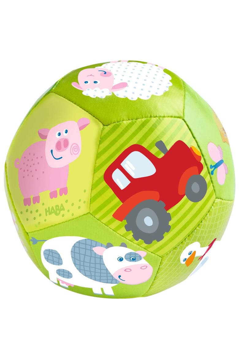 Baby Ball on The Farm 4.5" for Babies 6 Months and Up, Main, color, Multi