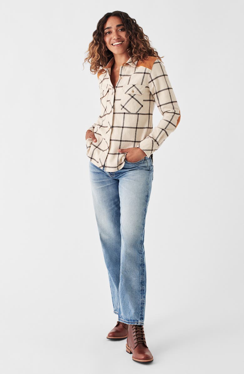 Faherty Daly Plaid Cotton Flannel Shirt, Alternate, color, 