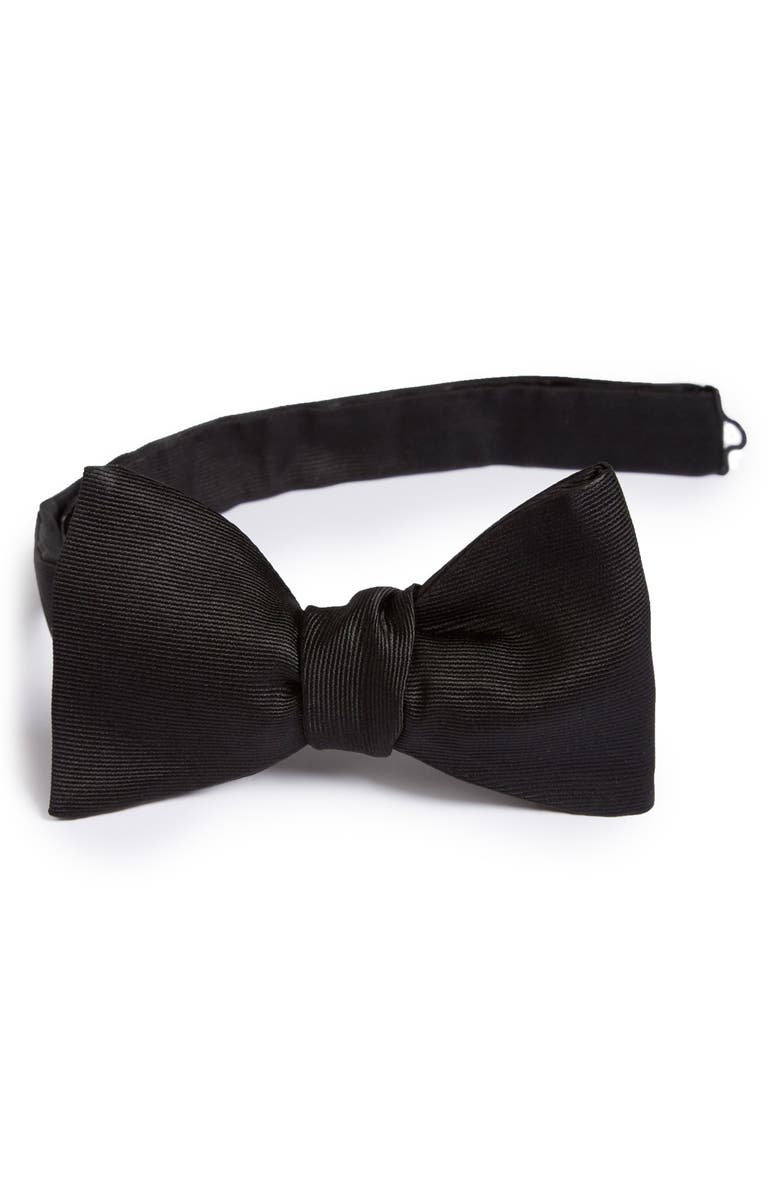 Eton Silk Bow Tie, Main, color, Black