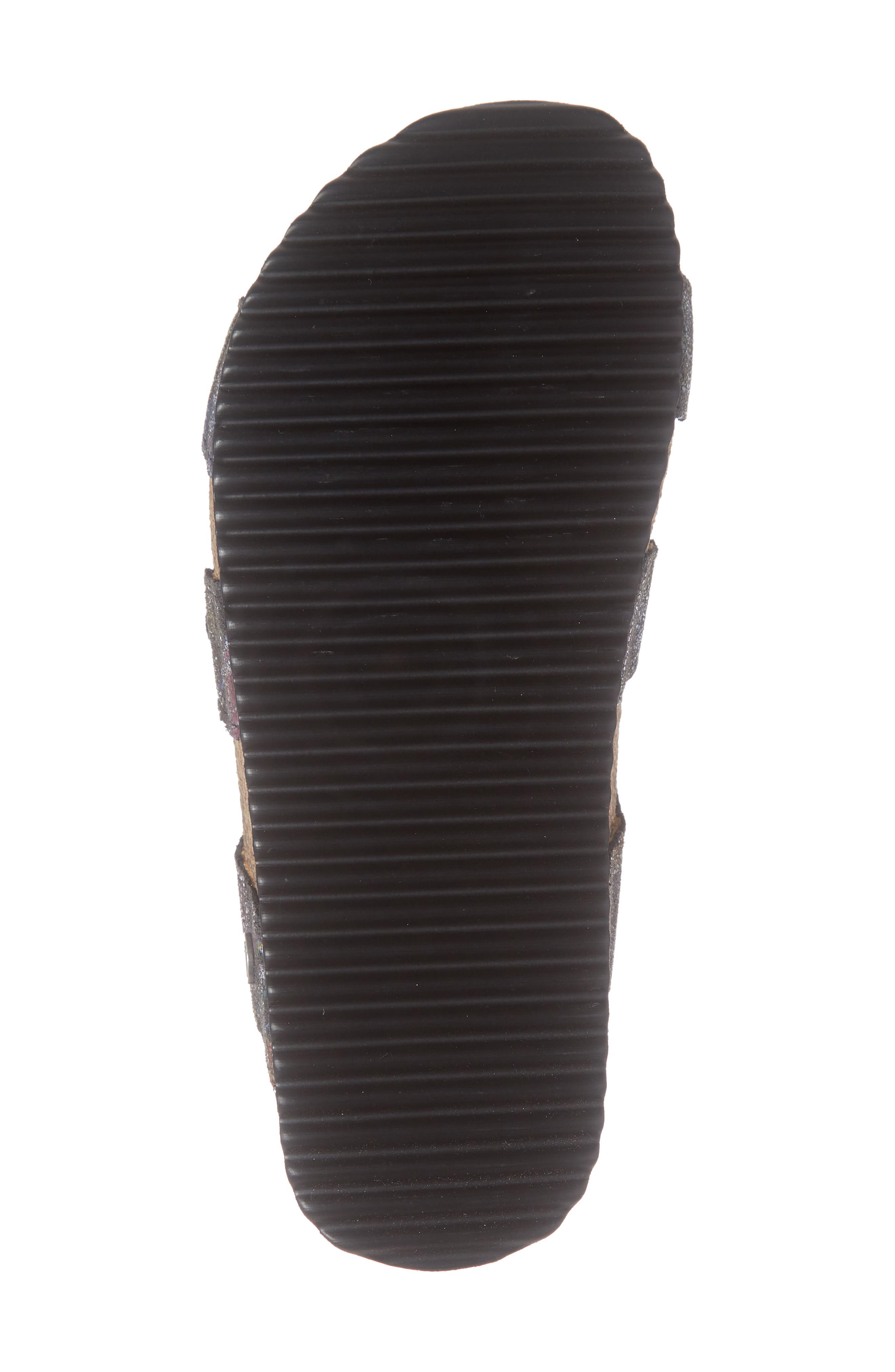 Alice Slide Sandal, Alternate, color, ASFALTO BLOOM LEATHER