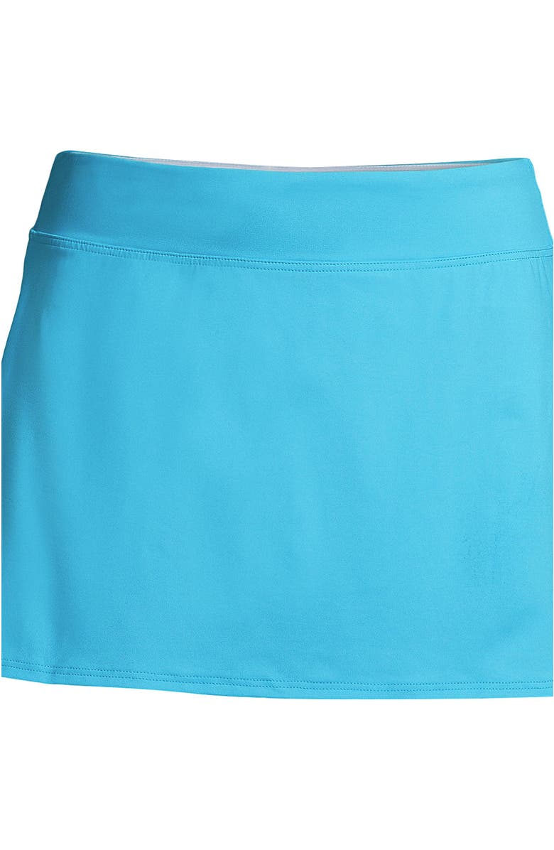 Lands' End Long Torso Tummy Control Swim Skirt Swim Bottoms, Alternate, color, Turquoise