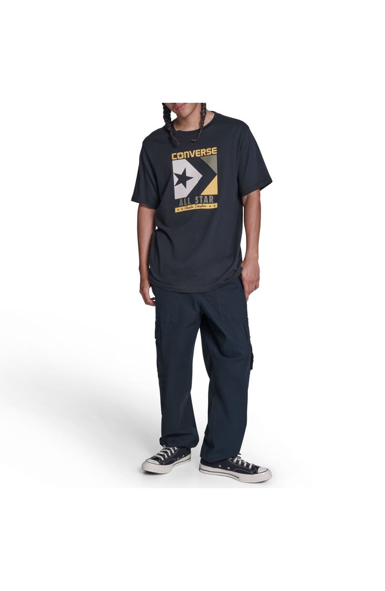 Converse Timeless Boxed Chevron T-Shirt, Alternate, color, Converse Black