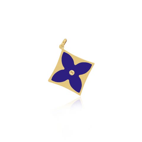 Lapis Luxe Flower Charm