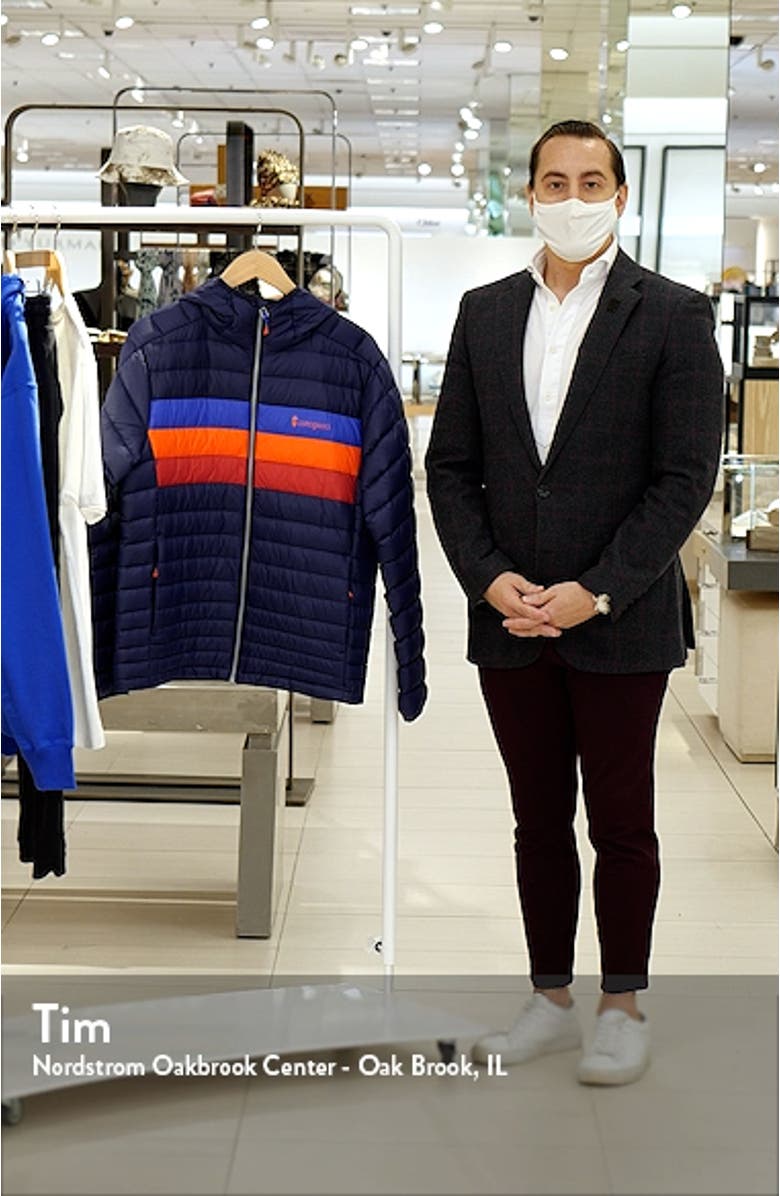 Fuego Water Resistant 800 Fill Power Hooded Down Jacket, sales video thumbnail