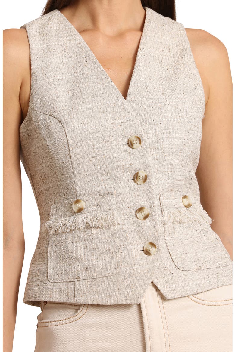 Tweed Suit Vest, Alternate, color, TAN