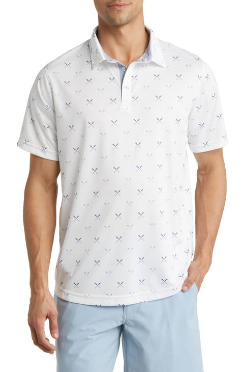 Grant Oar Print Golf Polo