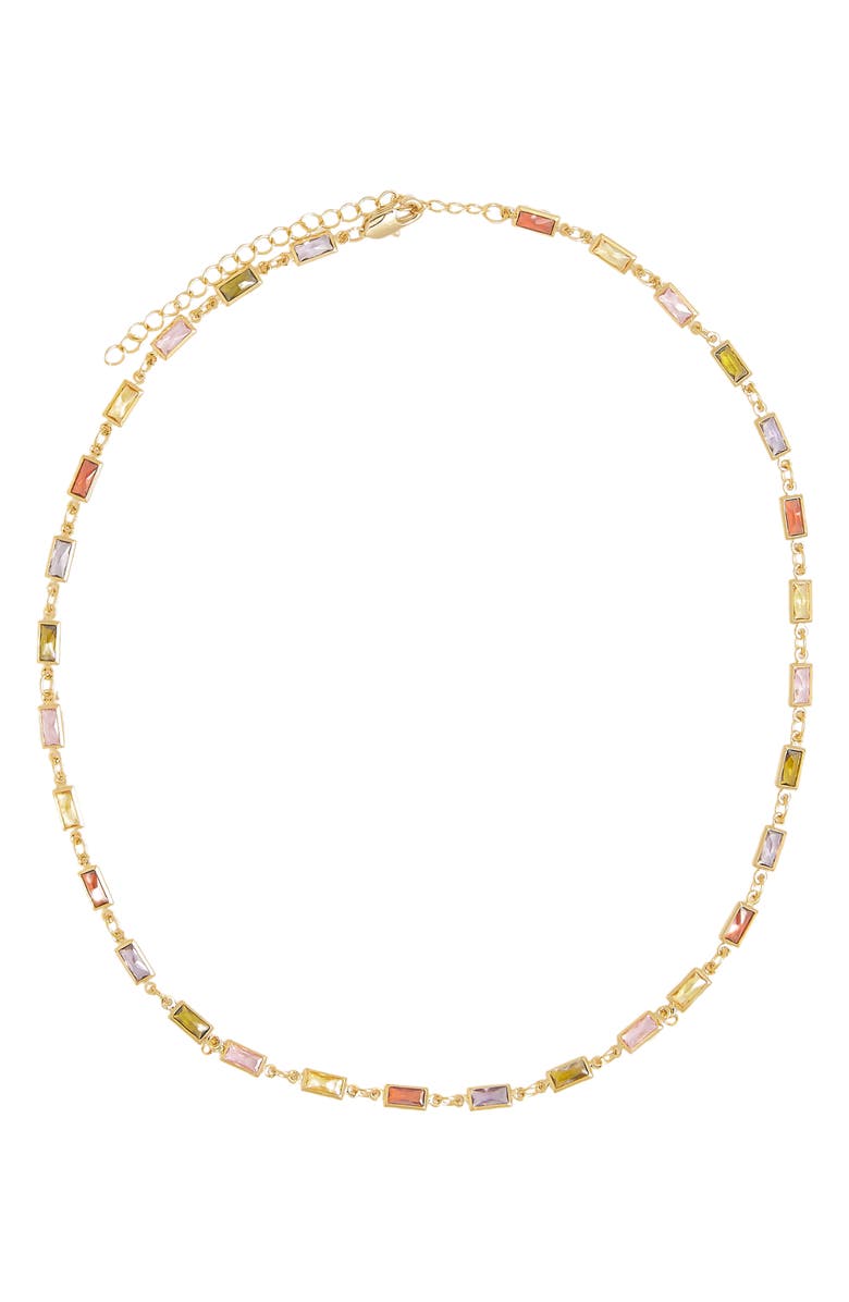 Petit Moments Goldie Crystal Station Necklace, Main, color,