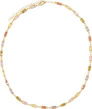 Petit Moments Goldie Crystal Station Necklace