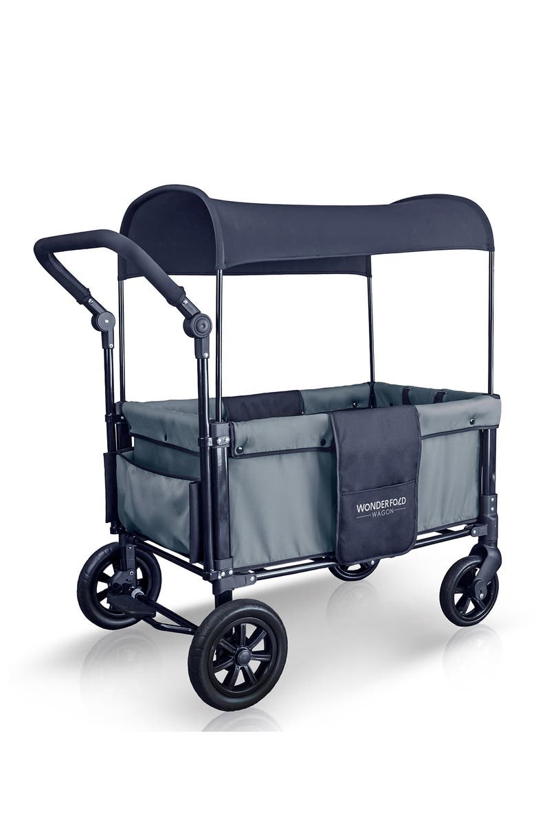 WonderFold Wagon Double Stroller Wagon - Gray, Main, color, 
