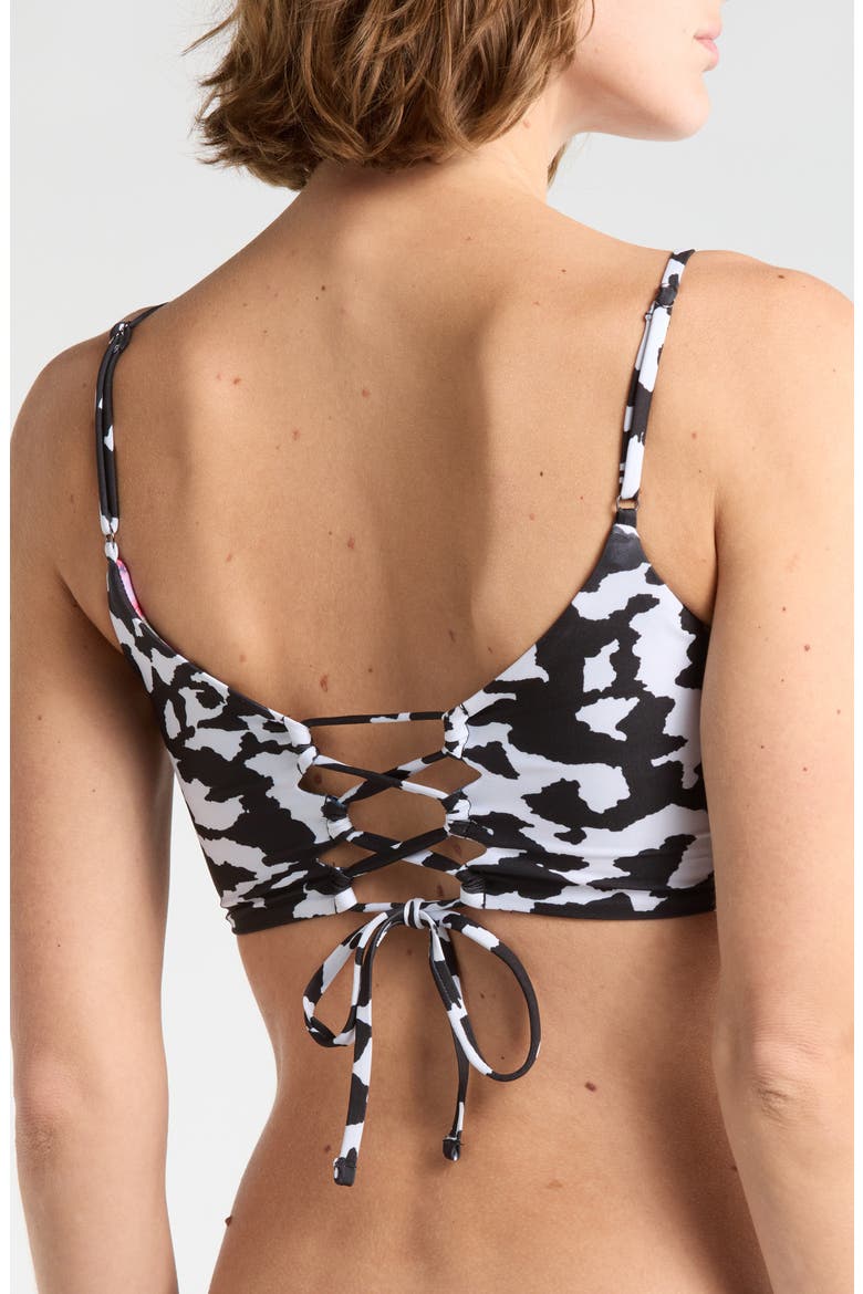 Ceci Reversible Bikini Top, Alternate, color, BLACK