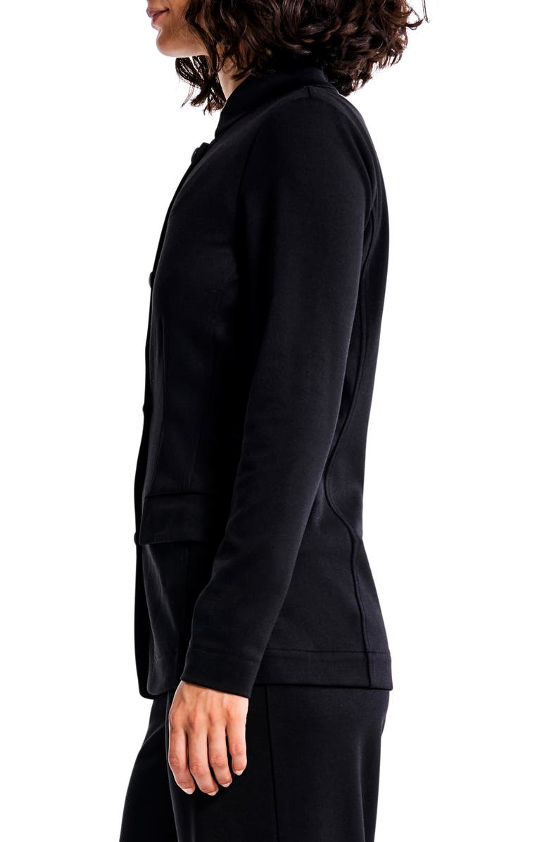 NIC+ZOE Ponte Blazer, Alternate, color, Black Onyx