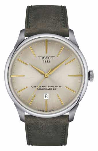 Chemin des Tourelles Leather Strap Watch, 42mm
