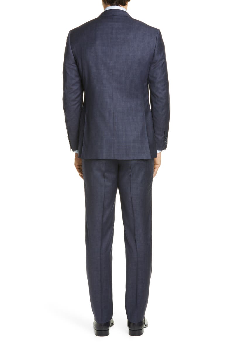 Sienna Soft Plaid Wool Suit, Alternate, color, BLUE