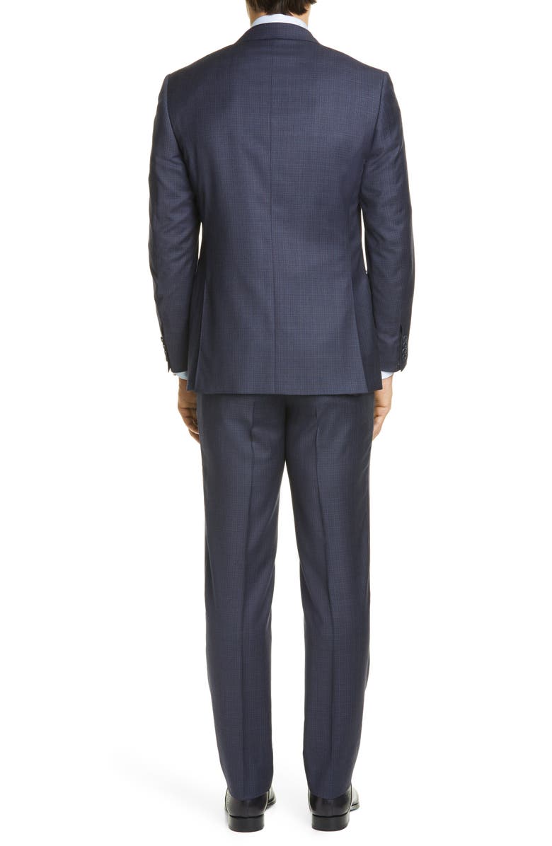 Canali Sienna Soft Plaid Wool Suit, Alternate, color, 