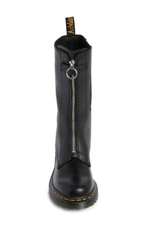 Shop Dr. Martens' Dr. Martens 1b99 Front Zip Leather Boot In Black