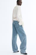 H&M Rhinestone-Detail High-Waist Jeans