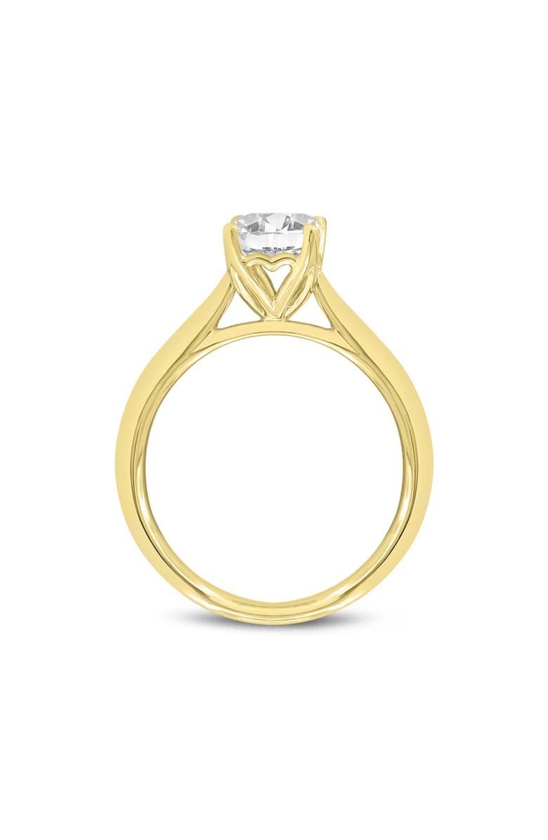 LuvMyJewelry Rahina 14K Yellow Gold Emerald Lab Grown Diamond Solitaire Engagement Ring - 1.5 Ct, Alternate, color, 14K Yellow Gold