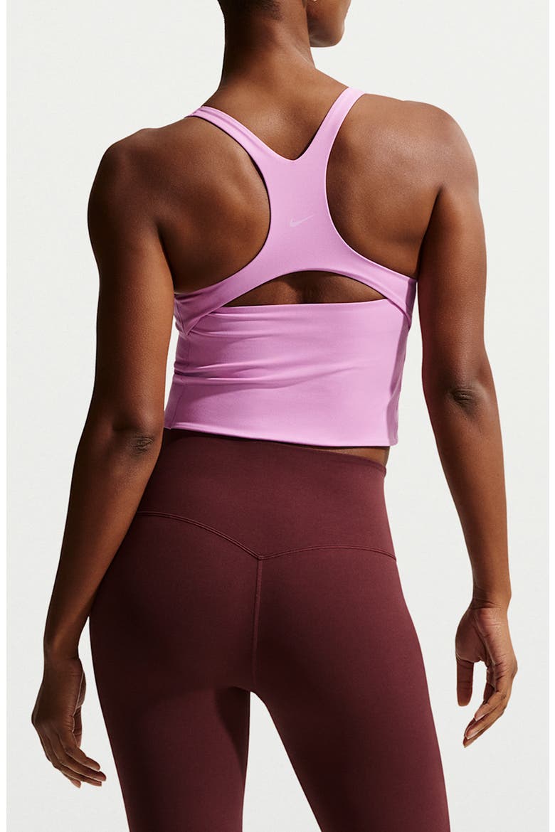 Zenvy Longline Sports Bra, Alternate, color, LIGHT MAGENTA/ WHITE