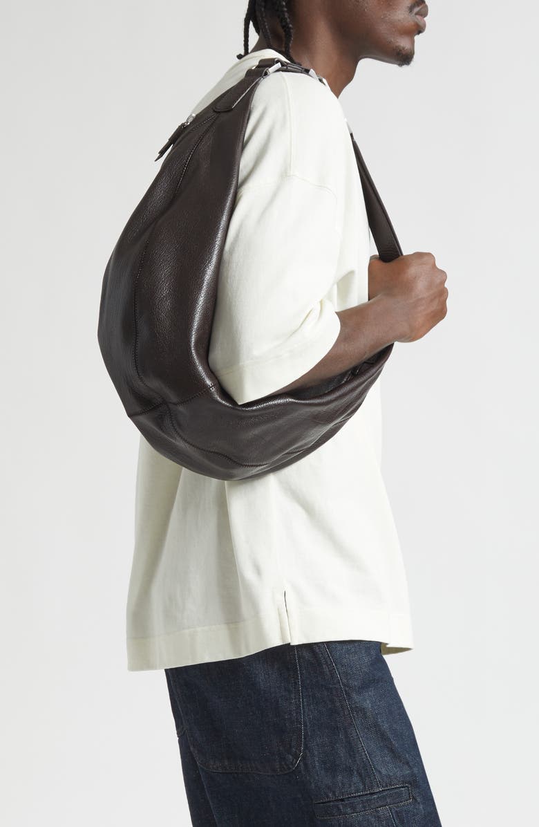 Lemaire Quiver Clip Leather Bag, Alternate, color,