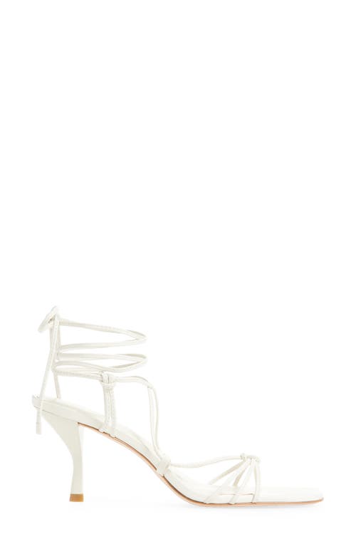 Reformation Gray Knotted Sandal In Multi