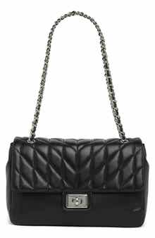 Agyness Large Leather Shoulder Bag