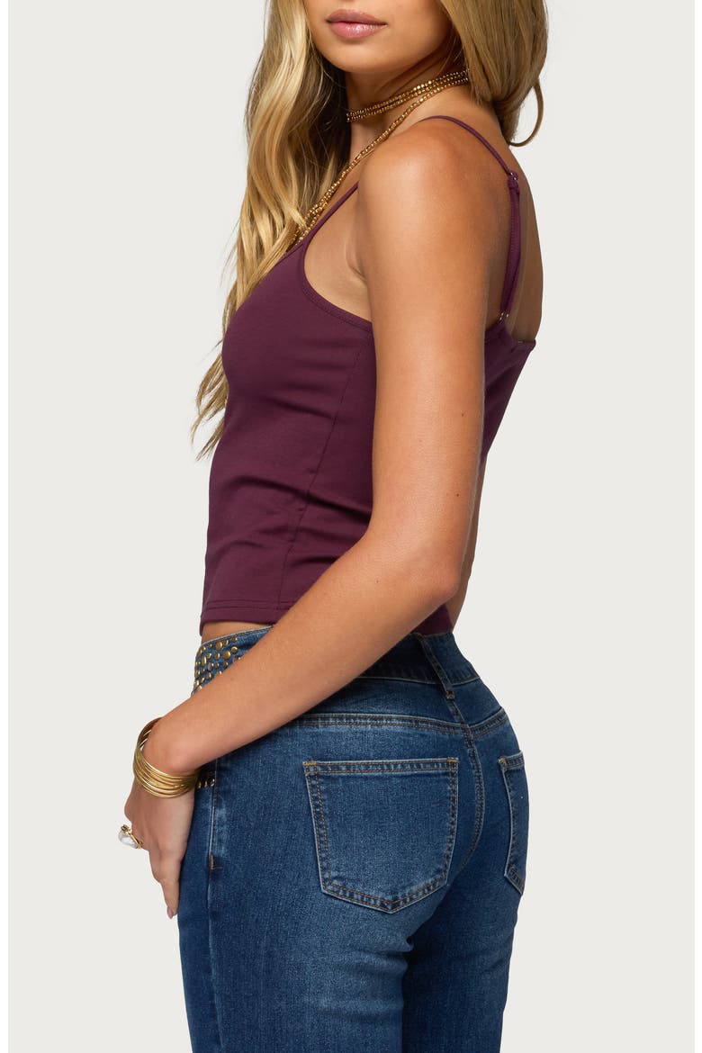 Deana Stretch Cotton Tank, Alternate, color, PURPLE