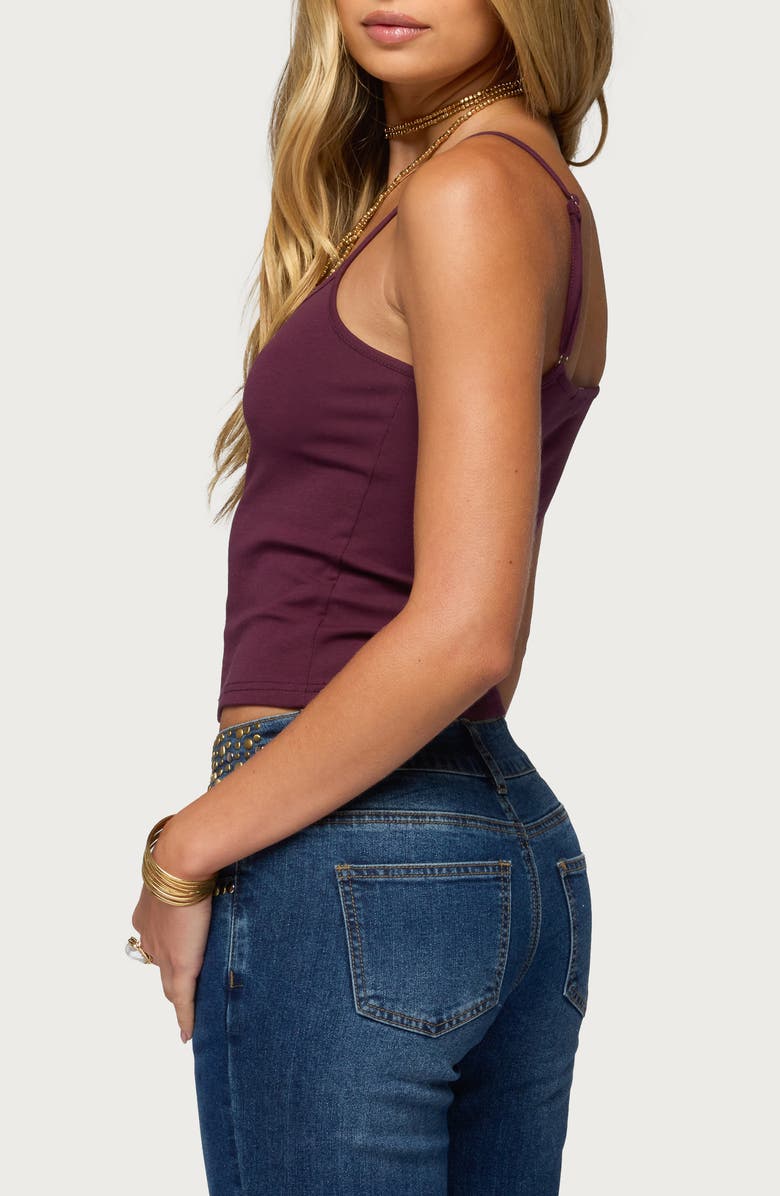 EDIKTED Deana Stretch Cotton Tank, Alternate, color, 